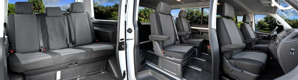 Autositzbezüge passend für VW T6 Multivan ab 2015 und VW T6.1 Multivan ab 2019 – Polstermaterial