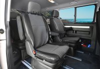Autositzbezüge passend für VW T6 Multivan ab 2015 und VW T6.1 Multivan ab 2019 – Polstermaterial mit Kunstleder