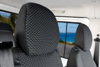 Autositzbezüge passend für Fiat Ducato ab 2006 und Facelift ab 2014 und ab 2022 – Polstermaterial mit Kunstleder