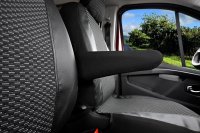 Autositzbezüge passend für Opel Vivaro ab 2014 bis 2019 – Polstermaterial mit Kunstleder