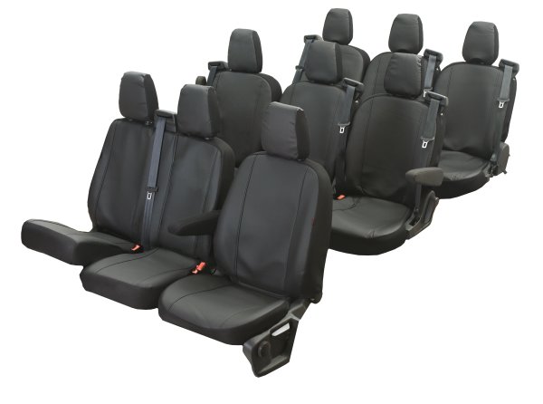 Autositzbezüge passend für Ford Transit VII / VIII ab 2014 / Facelift ab 2020 – Kunstleder