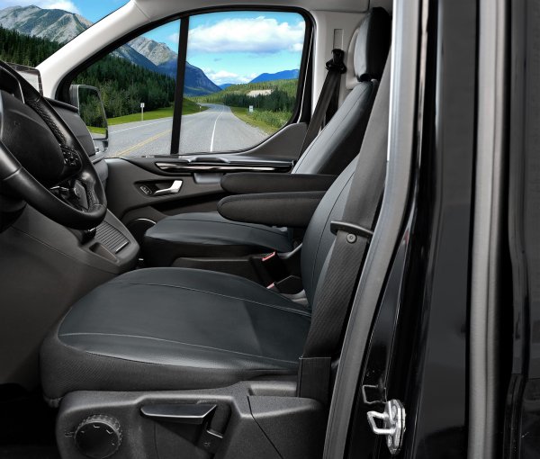 Autositzbezüge passend für Ford Transit Custom I ab 2012 bis 2023 – Kunstleder