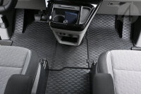 Gummimatten für Ford Tourneo/Transit Custom ab 2024 | 2Sitze + tunnel / VW T7 Caravelle 2m 25- + tunel - 4-teiliges Set