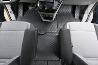 Gummimatten für Ford Tourneo/Transit Custom ab 2024 | 2Sitze + tunnel / VW T7 Caravelle 2m 25- + tunel - 4-teiliges Set