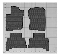 Gummimatten für Toyota Land Cruiser 150 ab 2009 / ab 2018 | 5/7 Sitze - 4-teiliges Set