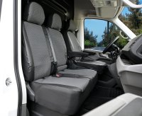Autositzbezüge passend für VW Crafter ab 2017 – Polstermaterial mit Kunstleder
