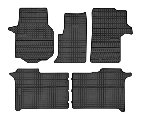 Gummimatten für VW Crafter ab 2017 - 6/7 Sitze - 5-teiliges Set