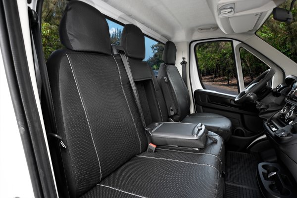 Autositzbezüge passend für Toyota Proace Max ab 2024 – atmungsaktives Kunstleder