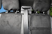 Autositzbezüge passend für Ford Transit Custom II ab 2024 – Velourimitat mit Kunstleder