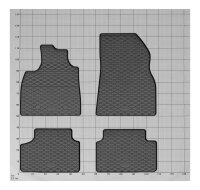 Gummimatten für Dacia Duster LPG ab 2024 - 4-teiliges Set