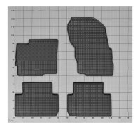 Gummimatten für Mitsubishi Eclipse Cross ab 2018 bis 2021 - 4-teiliges Set