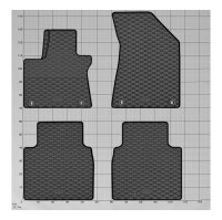 Gummimatten für MG HS ab 2024 - 4-teiliges Set