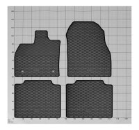 Gummimatten für Toyota bZ4X ab 2022 - 4-teiliges Set