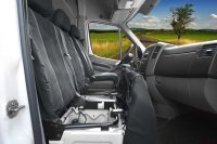 Autositzbezüge passend für Peugeot Boxer ab 2006 / Facelift ab 2014 / Facelift ab 2022 – Velourimitat mit Kunstleder