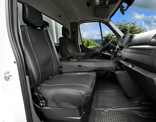 Autositzbezüge passend für Nissan NV400 ab 2011 bis 2021 – atmungsaktives Kunstleder
