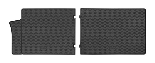 Gummimatten für FORD Transit Custom ab 2024 / VW T7 Caravelle ab 2025 - 2. Reihe - 2-teiliges Set