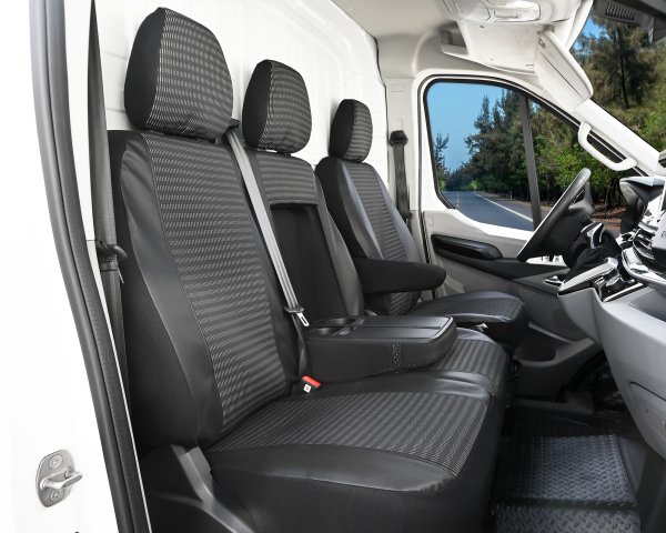Autositzbezüge passend für MAXUS Deliver 9 – Polstermaterial mit Kunstleder