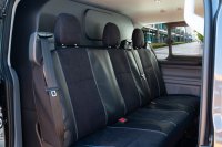 Autositzbezüge passend für Ford Transit Custom II ab 2024 – Velourimitat mit Kunstleder
