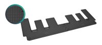 Gummimatten für Ford Tourneo Custom ab 2018 bis 2024 -  8/9 Sitzer - Manual - SET