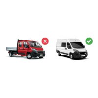 Gummimatten für Fiat Ducato ab 2006 bis 2022  | 6/7 Sitze - 5-teiliges Set