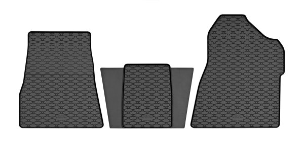 Gummimatten für Nissan Interstar ab 2024 | 3 Sitze - 3-teiliges Set