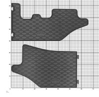 Gummimatten für Peugeot E-5008 ab 2024 - 3 Reihen - 4-teiliges Set