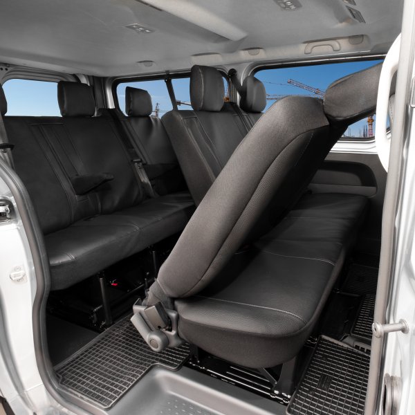 Autositzbezüge passend für Renault Trafic ab 2014 bis 2021 – Kunstleder
