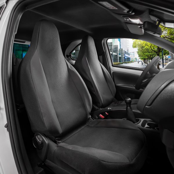 Sitzbezüge geeignet für Toyota Aygo X ab 2022 - 2 Sitzer - BLACK LUX - Großhandelskonditionen