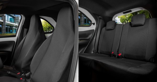 Sitzbezüge geeignet für Toyota Aygo X ab 2022 - 4 Sitzer - Black LUX - Großhandelskonditionen