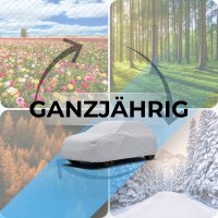 Autoplane für Honda Accord VIII 2007-2015 Hochwertige Vollgarage aus PP, UV-Beständig, für  Außenbereich, Grau