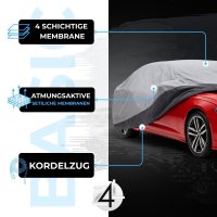 Autoplane für Hyundai i40 2011-2019 Hochwertige Vollgarage aus PP, UV-Beständig, für  Außenbereich, Grau