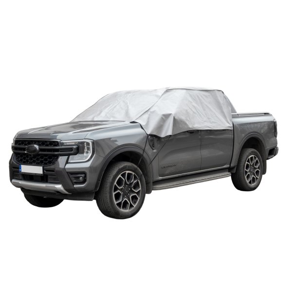 Auto Halbgarage Autoabdeckung kompatibel mit Ford Ranger ab 2023 Scheibenschütz