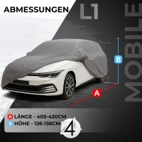 Autoabdeckung für Golf II III IV V VI VII Bj. bis 2019 4-lagig wetterfest atmungsaktiv