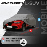 Autoplane für Citroen C4 Aircross Bj. 2012-2017 - wetterfest atmungsaktiv Ganzjahresschutz
