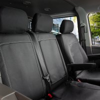 Autositzbezüge passend für VW T6 ab 2015 und VW T6.1 ab 2019 – atmungsaktives Kunstleder