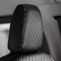 Autositzbezüge passend für Ford Transit Custom II ab 2024 – Kunstleder mit Steppung