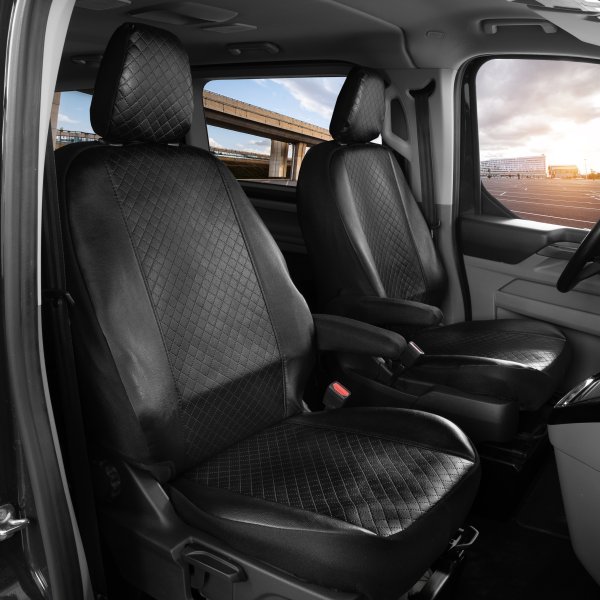 Autositzbezüge passend für VW T7 Transporter Kastenwagen Plus ab 2025 – Kunstleder mit Steppung