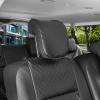 Autositzbezüge passend für VW T7 Transporter ab 2025 – Kunstleder mit Steppung