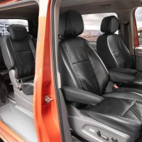 Autositzbezüge passend für VW T7 Multivan ab 2021 – Kunstleder mit Steppung