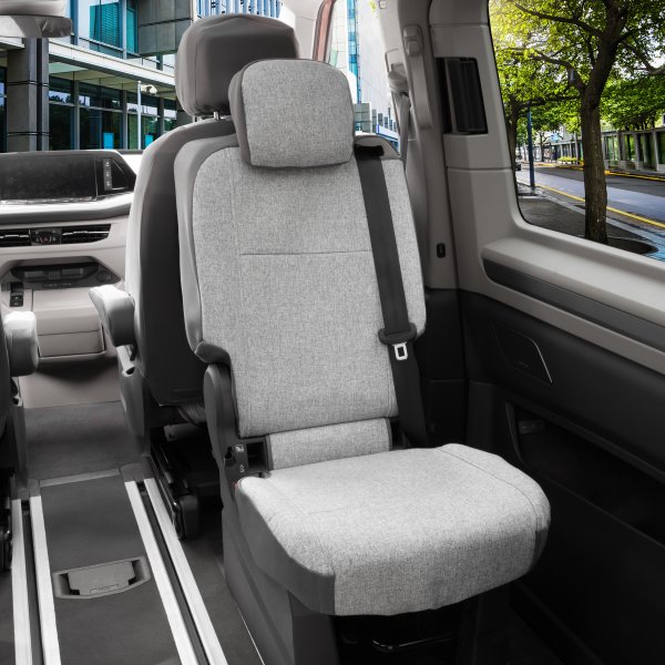 Autositzbezüge passend für VW T7 Multivan ab 2021 – Wasserabweisender Stoff aus klassischer Webstruktur