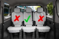 Autositzbezüge passend für VW T7 Multivan ab 2021 – Wasserabweisender Stoff aus klassischer Webstruktur