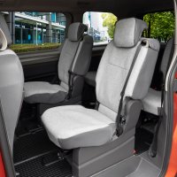Autositzbezüge passend für VW T7 Multivan ab 2021 – Wasserabweisender Stoff aus klassischer Webstruktur