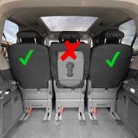 Autositzbezüge passend für VW T7 Multivan ab 2021 – Kunstleder mit Steppung