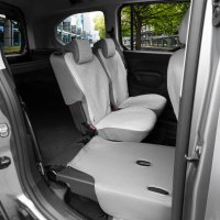 Autositzbezüge passend für Toyota Proace City ab 2019 bis 2023 und Facelift ab 2023 – Wasserabweisender Stoff aus klassischer Webstruktur