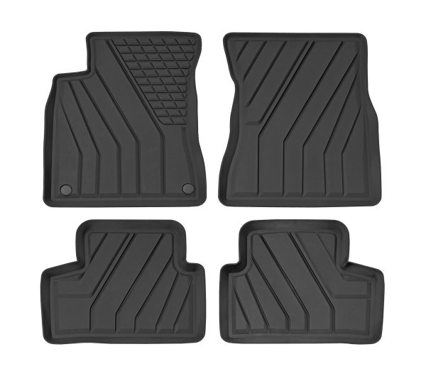 Automatten für Mercedes GLB X247 ab 2019- Schwarz, Mit erhöhtem Rand, TPE (Thermoplastisches Elastomer)