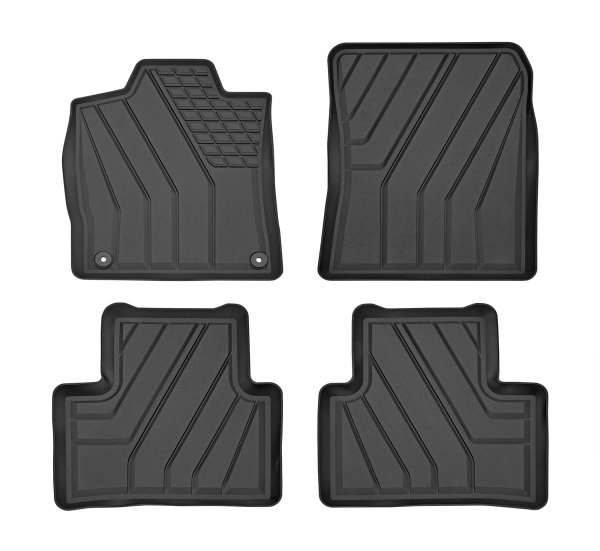 Automatten für Peugeot 308 SW ab 2021- Schwarz, Mit erhöhtem Rand, TPE (Thermoplastisches Elastomer)