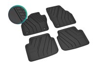 Automatten für Skoda Scala ab 2019- Schwarz, Mit erhöhtem Rand, TPE (Thermoplastisches Elastomer)