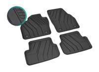 Automatten für Audi A1 II ab 2018- Schwarz, Mit erhöhtem Rand, TPE (Thermoplastisches Elastomer)
