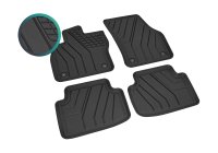 Automatten für VW Tiguan ab 2017- Schwarz, Mit erhöhtem Rand, TPE (Thermoplastisches Elastomer)