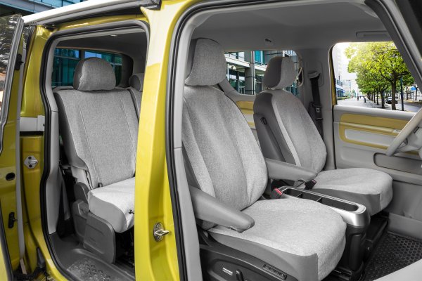 Autositzbezüge passend für Volkswagen ID. Buzz ab 2022 – Wasserabweisender Stoff aus klassischer Webstruktur